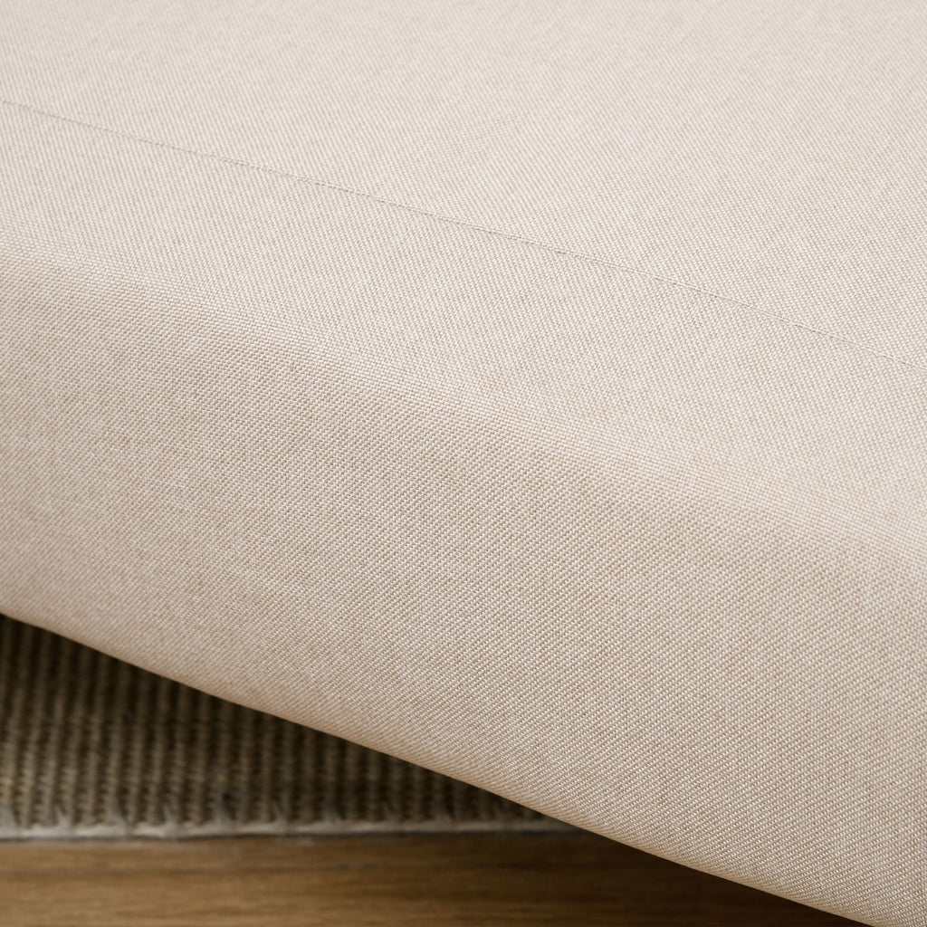 Poltrona 3 em 1 Sofá Cama Individual Dobrável com Encosto Ajustável em 6 Posições e Almofada para Sala de Estar Dormitório Escritório Carga 350 kg 94x78x80 cm Bege Claro — foto 9