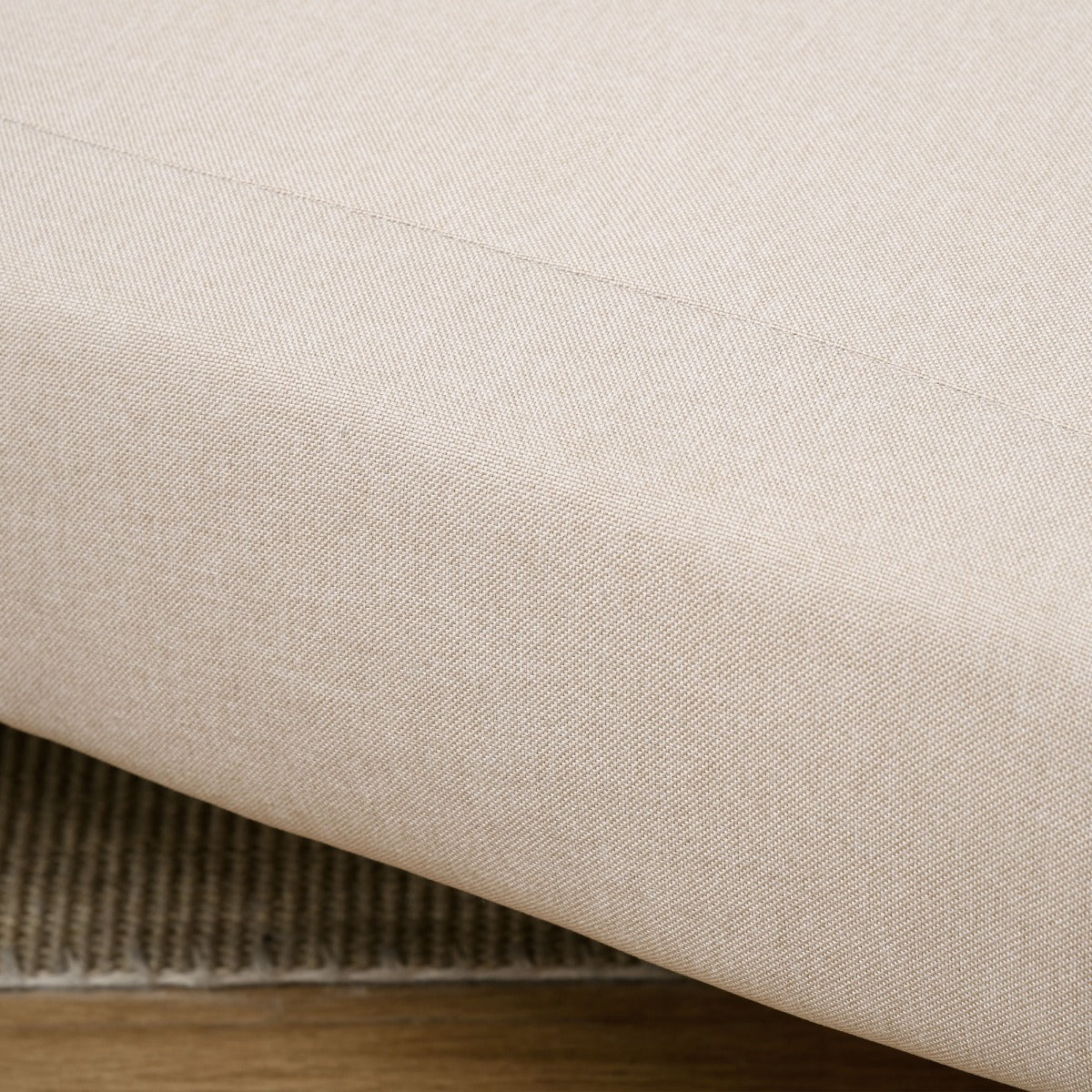 Poltrona 3 em 1 Sofá Cama Individual Dobrável com Encosto Ajustável em 6 Posições e Almofada para Sala de Estar Dormitório Escritório Carga 350 kg 94x78x80 cm Bege Claro — foto 9