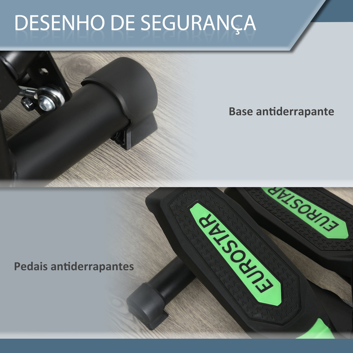 Máquina de Step Stepper Up-Down Máquina de Paso com 2 pedais ajustáveis para os pés 40x40x118 cm — foto 7