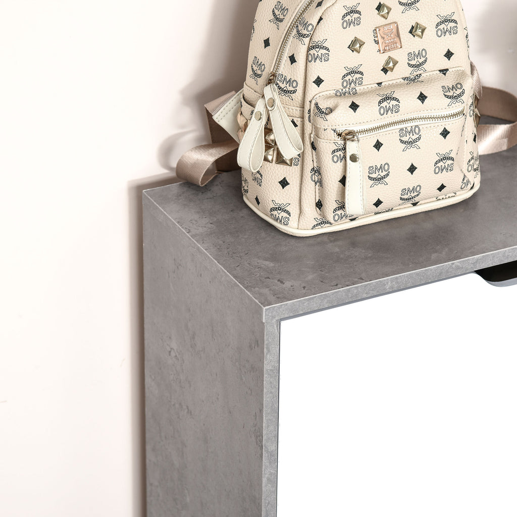 Sapateira Moderna Móvel Sapateira de Entrada com 2 Prateleiras Abatíveis para 8 Pares de Sapatos Sapateira Estreita para Corredor Entrada 62,5x26x81 cm Cinza — foto 8
