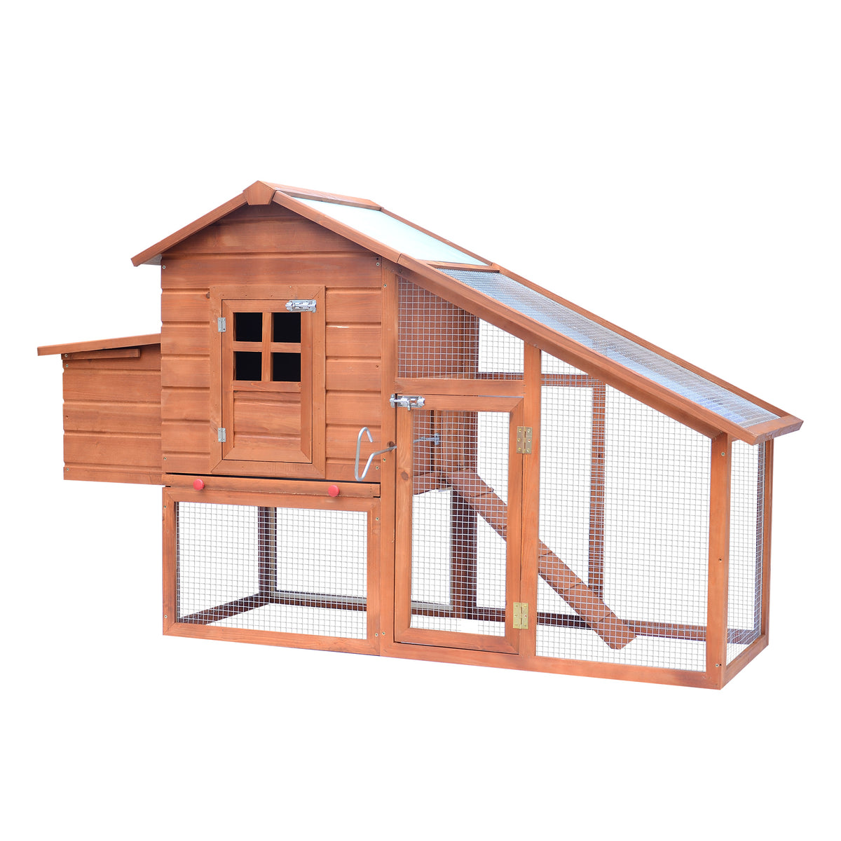 Gallinero de Madera para Exteriores tipo Jaula 190x66x116cm — foto 1