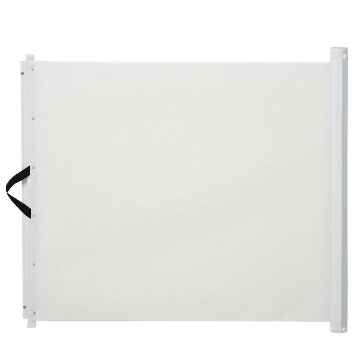 Barreira de segurança extensível até 115 cm Vedação para animais de estimação Bebês Crianças 115x82,5 cm Textilene Branco — foto 1