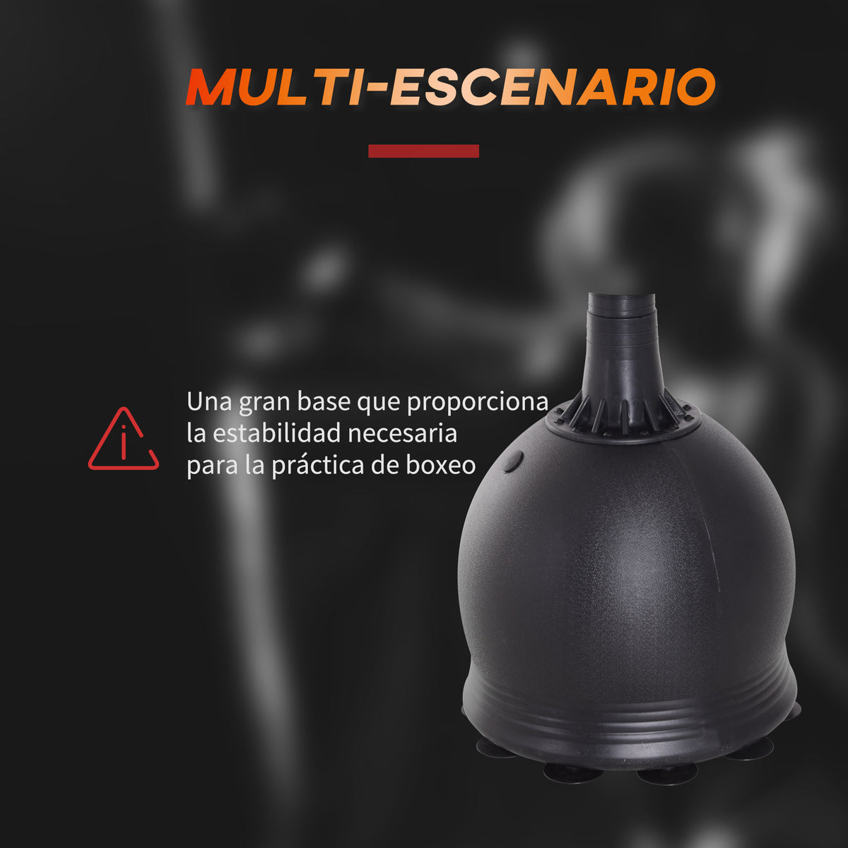 Saco de Boxe de Pé 165cm Sacos de Chão com Suporte para Preencher de Água ou Areia para Adultos e Crianças Preto — foto 6