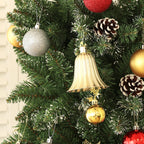 Árvore de Natal 225 cm Árvore de Natal Artificial com 980 Ramos e Suporte de Metal Árvore de Natal para Sala de Estar Interior Verde — foto 8