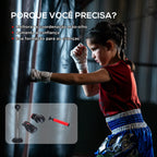Saco de Boxe de Pé Punching Ball com Altura Ajustável em 4 Níveis 126-144 cm Base Preenchível e Luvas de Boxe para Adultos e Adolescentes Preto — foto 5