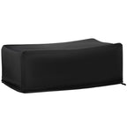 Capa Protetora para Móveis de Jardim 154x94x66cm Cobertura de Móveis Mesas Exterior Tecido Oxford 600D Impermeável com Fivela para Pátio Terraço Preto — foto 1