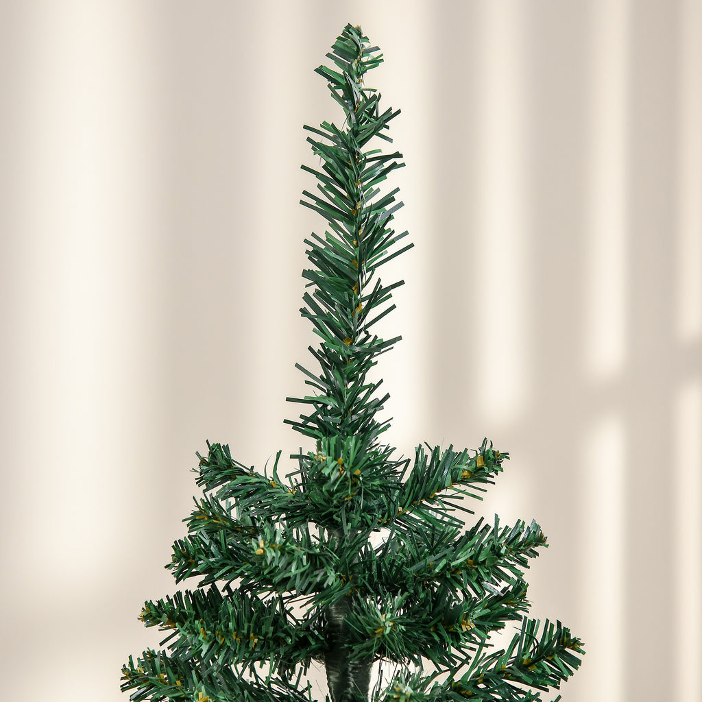 Árvore de Natal Artificial 150cm Ignífugo com 294 Pontas de Ramo PVC e Suporte de Plástico Decoração de Natal para Interiores Fácil de Montar Verde — foto 8