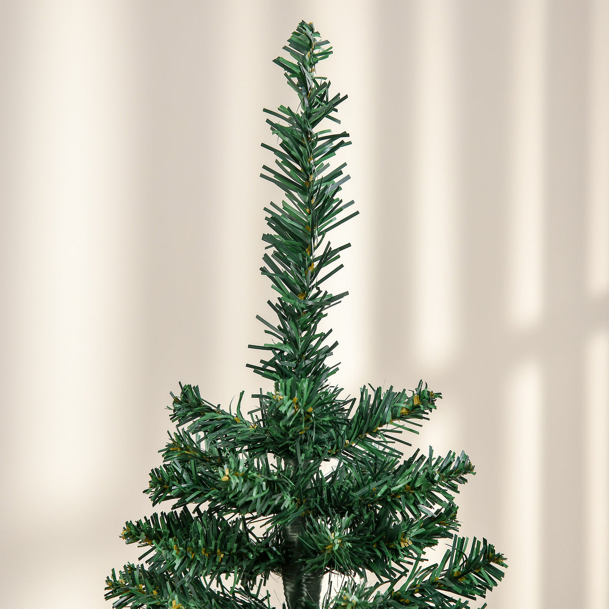 Árvore de Natal Artificial 150cm Ignífugo com 294 Pontas de Ramo PVC e Suporte de Plástico Decoração de Natal para Interiores Fácil de Montar Verde — foto 8
