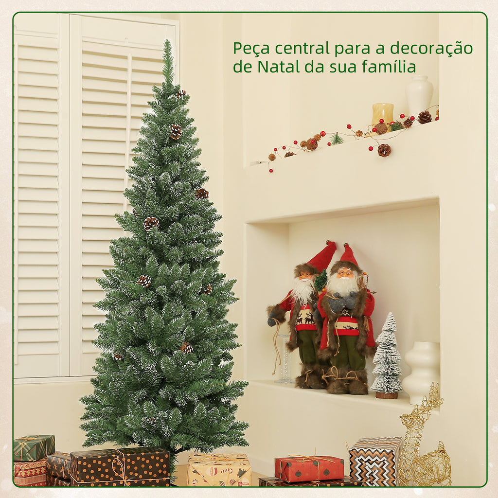 Árvore de Natal 150 cm Árvore de Natal Artificial com 395 Ramos e Suporte de Metal Árvore de Natal para Sala de Estar Interior Verde — foto 4