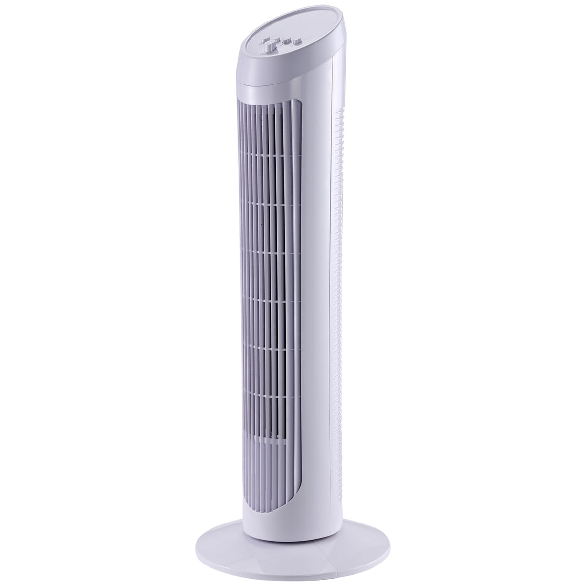 Ventilador de Torre com Movimento Oscilante 70º tipo Coluna de Pé com 3 Velocidades Potência 45W e Asa de Transporte Branco - φ27x75cm — foto 1