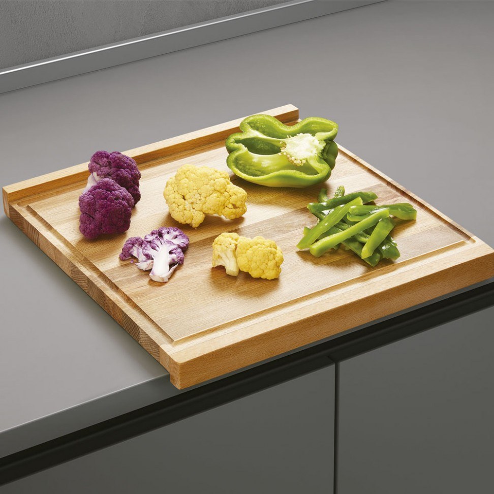 Tábua de cozinha em faia reversível 35x35x2cm — foto 4