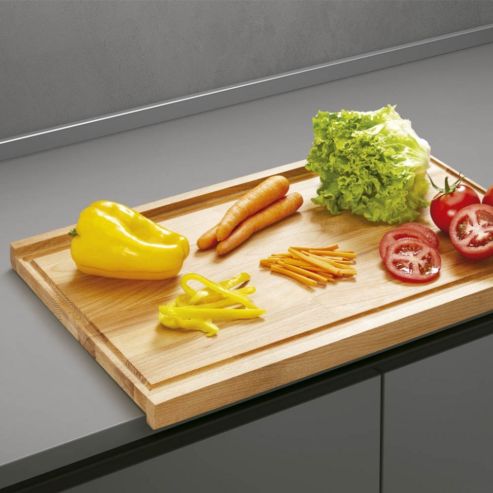 Tábua de cozinha em faia reversível 55x35x2cm — foto 4