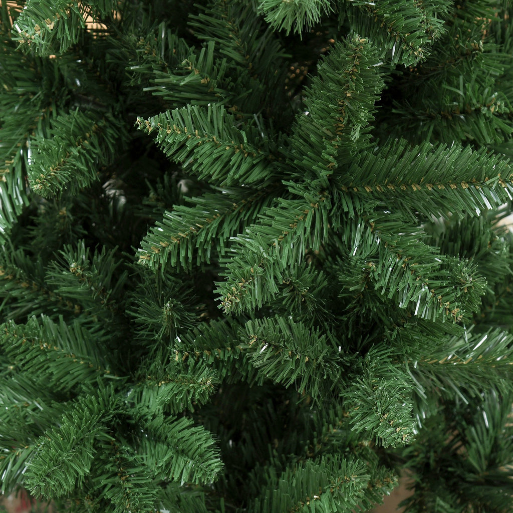 Árvore de Natal Artificial 150cm Ignífuga com 454 Ramas com 2 Tipos de Pontas de PVC e Base de Aço Decoração de Natal para Interiores Verde — foto 9