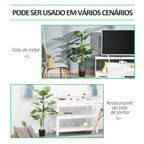 Monstera Planta Artificial com Vaso Árvore Tropical Sintética com 21 Folhas Ø16x100 cm Verde — foto 6