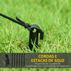 Abóbora Insuflável de Halloween com Fantasma e Lápida Decoração de Halloween com Luzes LED IP44 e Insuflador para Jardim Festas Exterior 240x130x130 cm Multicolor — foto 5