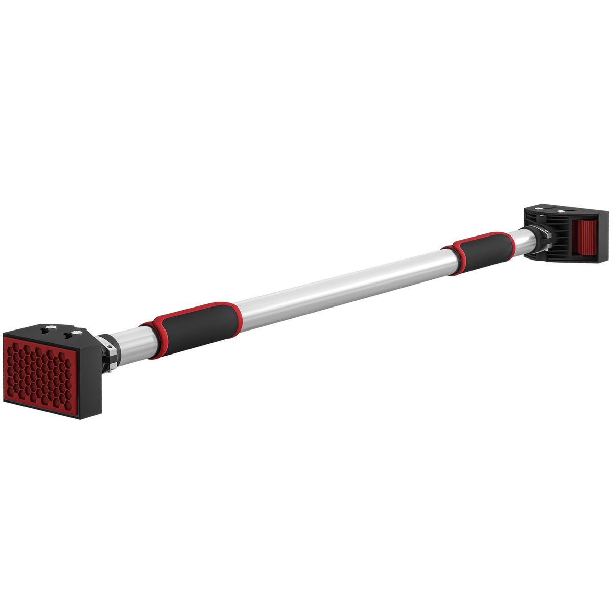 Barra de Elevação para Porta Barra para Fazer Elevações Ajustável de 95 cm a 123 cm Carga 200 kg para Exercícios e Treino em Casa Ginásio Vermelho e Preto — foto 1