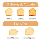 Máquina de Pão Automática com 11 Programas para Pães e Doces com Tela de LCD Temporizador programável de 13 horas em Aço Inoxidável 29,6x23,3x29,2 cm Branco — foto 7