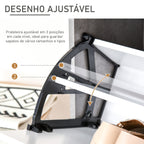 Sapateira Moderna Móvel Sapateira de Entrada com 2 Prateleiras Abatíveis para 8 Pares de Sapatos Sapateira Estreita para Corredor Entrada 62,5x26x81 cm Cinza — foto 6