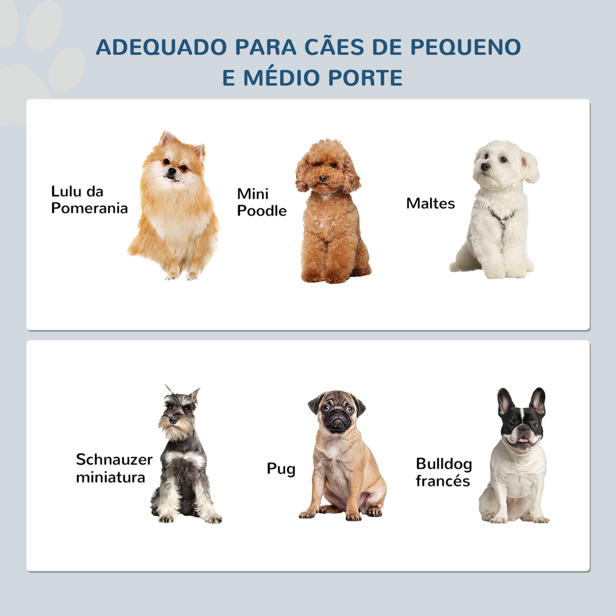 Comedouro Elevado para Cães com Suporte e 2 Tigelas Amovíveis de Aço Inoxidável Alimentador para Animais de Estimação 44x24x15 cm Cinza — foto 6