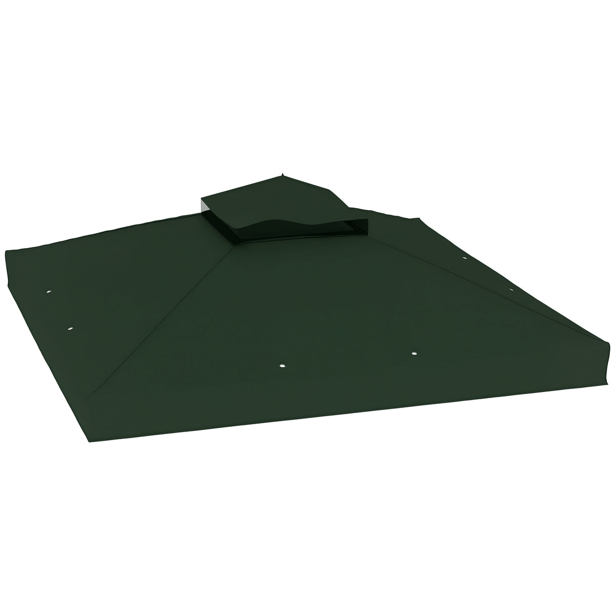 Teto de Substituição para Pavilhão, 3x3 m, Cobertura de Substituição com Teto Duplo, Orifícios de Drenagem e Proteção UPF30+, APENAS Toldo de Substituição para Gazebo, Verde — foto 1