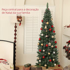 Árvore de Natal 180 cm Árvore de Natal Artificial com 618 Ramos e Suporte de Metal Árvore de Natal para Sala de Estar Interior Verde — foto 4