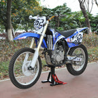 Plataforma Elevadora para Motocicletas Universal com Altura Ajustável para Estacionar ou Reparar Carga Máxima 150 kg 28x17,5x24,5-35,5 cm Preto e Vermelho — foto 2
