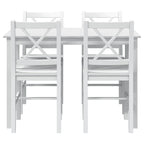 5 pcs Conjunto de jantar branco — foto 4