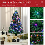 Árvore de Natal Artificial 90cm Árvore de Natal com 12 Luzes LED 3 Cores e 90 Ramos PVC Decoração de Natal Verde — foto 6