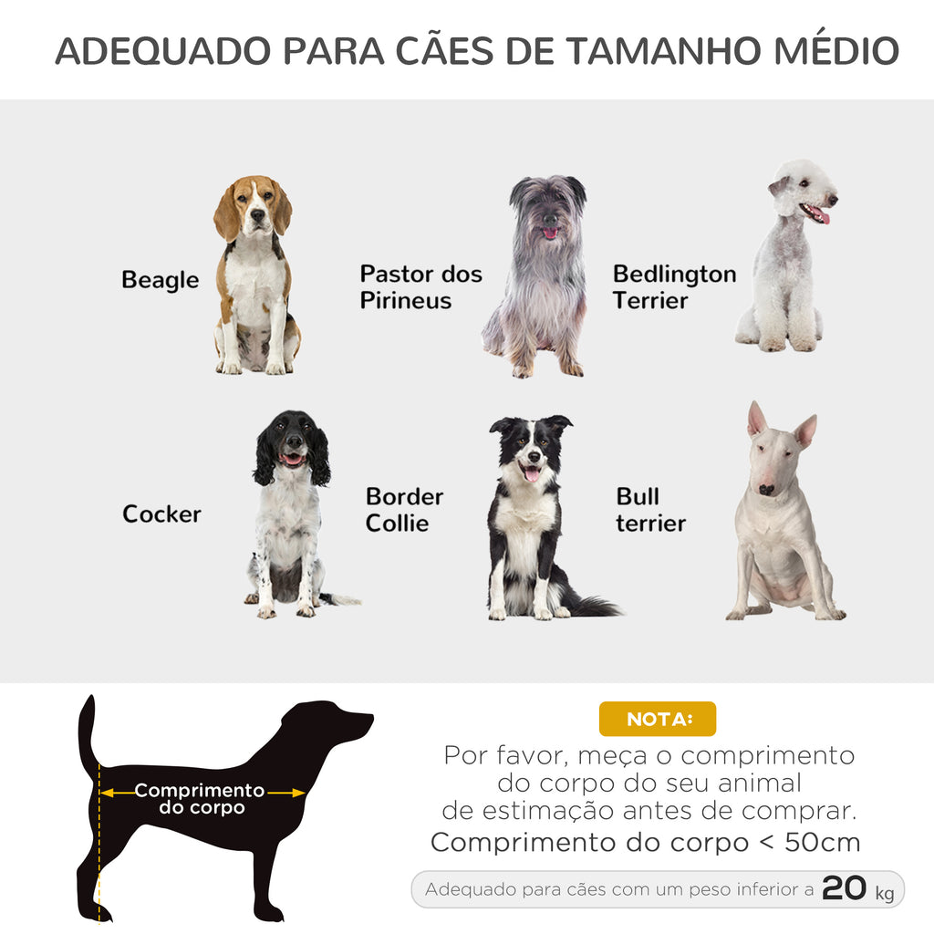 Cama para Animais de Estimação Cama Elevada para Cães Gatos Portátil Tecido Transpirável para Exterior Interior 76x61x18cm Marrom — foto 6