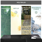 Capa Protetora para Móveis de Jardim em Forma de L Cobertura para Sofás Exterior com Fivelas de Tração Tecido Oxford 600D Impermeável 260x192x82cm Preto — foto 6