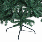 Árvore de Natal Artificial 180cm com 1000 Ramos de PVC Suporte Metálico Decoração de Natal para Interiores Ø102x180cm Verde — foto 8