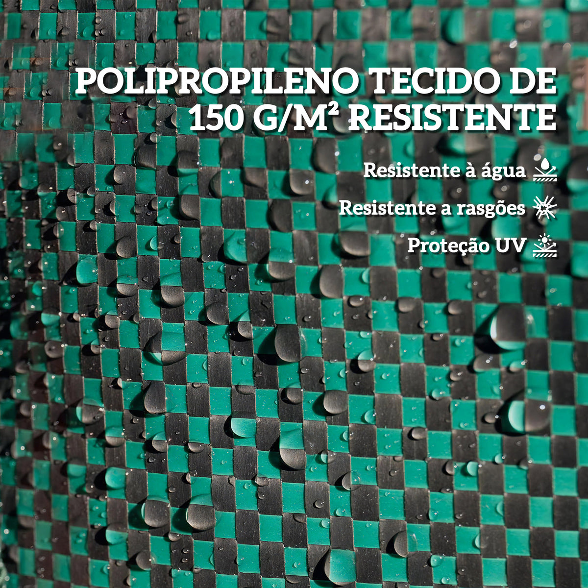 Conjunto de 3 Sacos de Resíduos de Jardim 272L Sacos para Resíduos Resistentes com Pegas Reforçadas e Aros Flexíveis Dobráveis e Reutilizáveis Ø67x76 cm Verde — foto 4