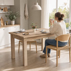Mesa de Jantar Mesa Retangular para 6 Pessoas Mesa de Refeição com Bancada Laminada para Cozinha Sala 140x80x78 cm Madeira — Ambiente | Lifestyle