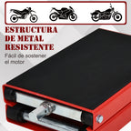 Plataforma de Elevação Tipo Tesoura com Altura Ajustável Carga 500kg 41,5x23,5x10-37cm Preto e Vermelho — foto 4