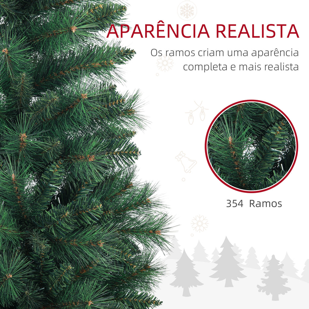 Árvore de Natal 150 cm Árvore de Natal Artificial com 354 Ramos e Suporte de Metal Árvore de Natal para Sala Interior Verde — foto 5