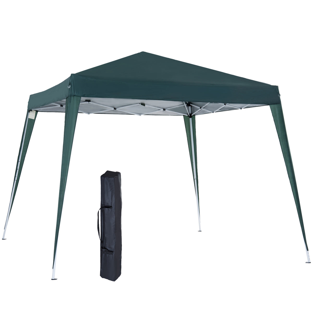 Tenda Dobrável 3x3 m, Pop-up, Pavilhão de Jardim, Altura Ajustável com Saco de Transporte, Anti-UV, Impermeável, Gazebo para Campismo, Festas, Exterior, Verde — foto 1