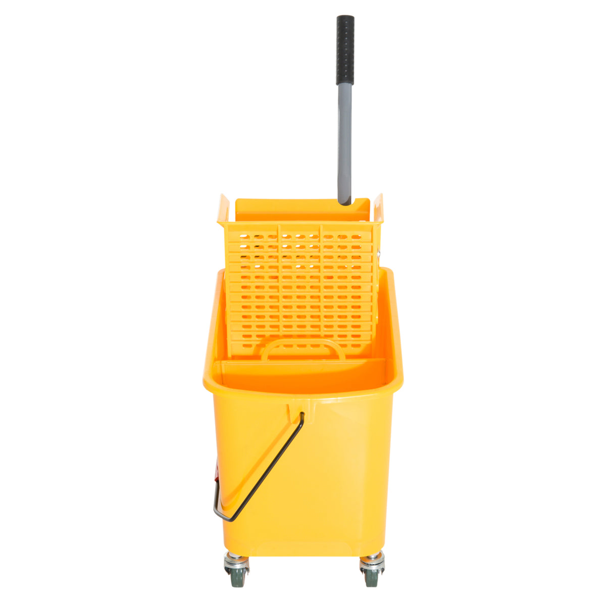 Balde de Limpeza 20L com Rodas e Espremedor Balde para Esfregona com Separador de Água 60x27x70,5 cm Amarelo — foto 8
