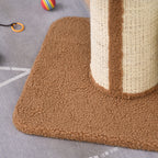 Arranhador para Gatos Altura 91 cm Arranhador para Gatos de 3 Níveis com Ninho Plataforma e Poste de Sisal 45x45x91 cm Marrom Claro — foto 8