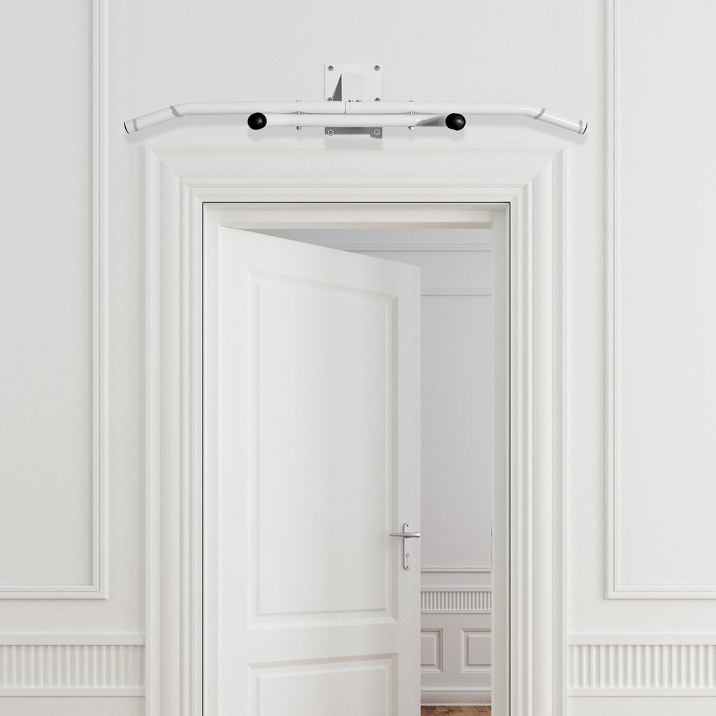Barra de Elevações Fixa de Parede para Abdominais e Exercícios de Musculação - Branco - 118x44x20cm — foto 7
