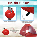 Tenda Pop-up Instantâneo e Portátil com Janelas Protetoras para Piquenique, Praia e Camping com Proteção UV — foto 5