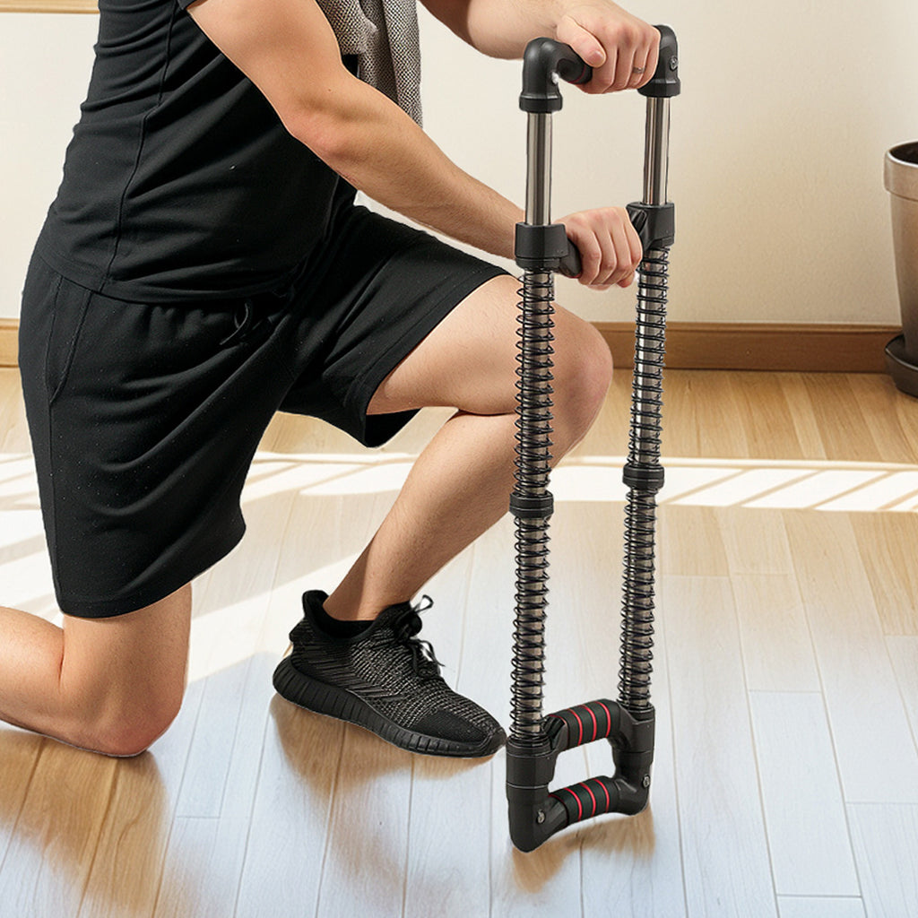 Expansor de Peito Expansor Ajustável Extensor para Musculação com Resistência Ajustável 10-80 kg para Treino em Casa Escritório Viagem Preto — foto 7