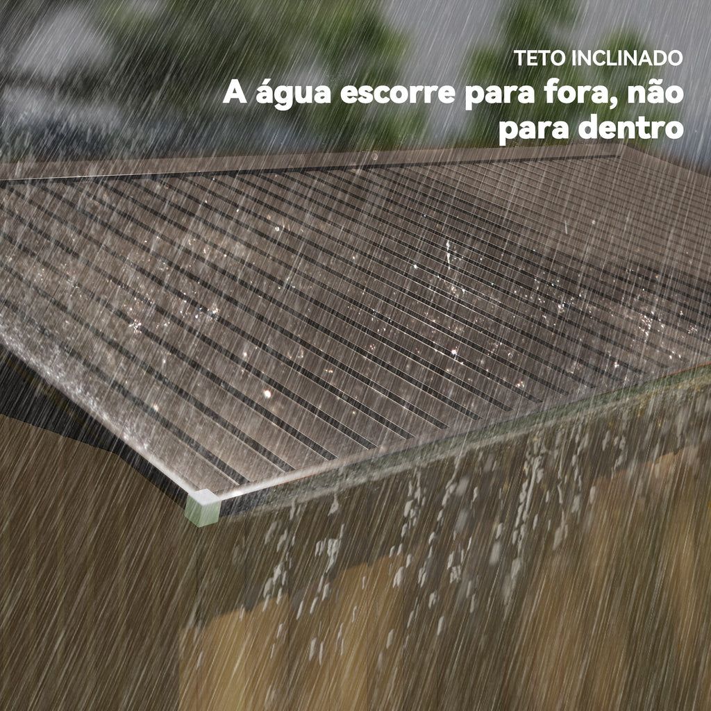 Abrigo de Jardim Metálico 340x386x200cm Abrigo de Exterior para Armazenamento de Ferramentas com Base de Reforço Incluida 4 Janelas de Ventilação e Porta Corredeira Marrom — foto 7