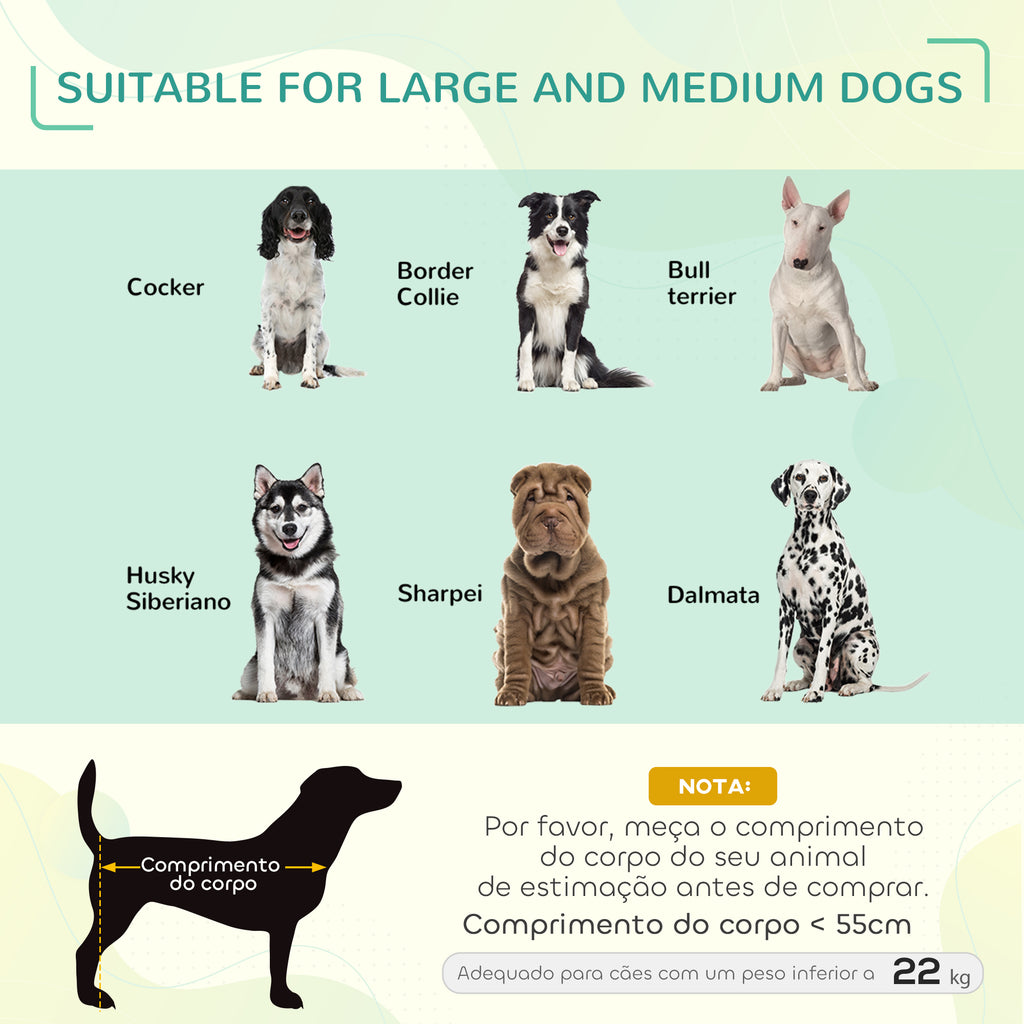 Cama Elevada para Animais de Estimação Cama para Cães e Gatos Desmontável Tecido Textilene Exterior Jardim Terraço 110x75x20 cm Preto — foto 4