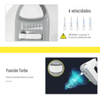 Batedeira de Pastelaria Profissional Batedeira Multifuncional Robô de Cozinha 3.4 litros com 6 velocidades Inclui 3 cabeças 300 W de aço inoxidável branco — foto 6
