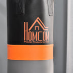 Saco de Boxe Suspenso com Suporte Bola de Velocidade Ajustável em Altura de 167-187cm e Inflador para Treinamento Fitness em Casa Ginásio 115x157x221 cm Preto e Cinza — foto 8