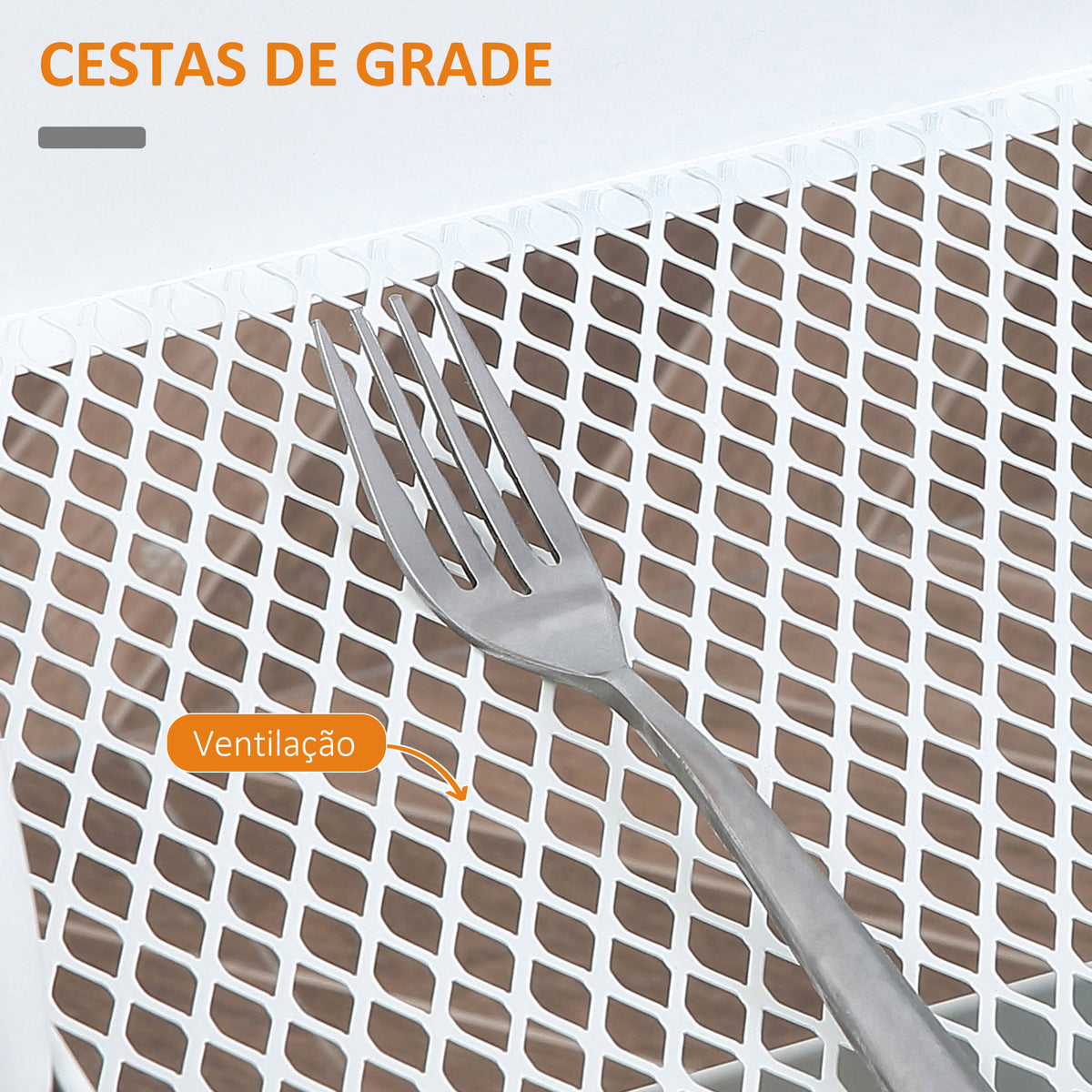 Carrinho de Cozinha com Rodas Carrinho de Armazenamento com Gaveta 2 Prateleiras e Rodas com Freios para Casa de Banho Sala de Estar Dormitório 43,9x30,5x75,6cm Branco e Madeira Natural — foto 5