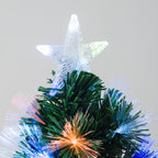 Árvore de Natal 120cm com 130 Luzes LED de Múltiplas Cores e Estrela Decorativa Ø66x120 cm Verde — foto 9