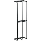 Toalheiro de Casa de Banho Toalheiro de Parede com 3 Barras e Estrutura de Metal Suporte para Toalhas 21x12x74 cm Preto — foto 1