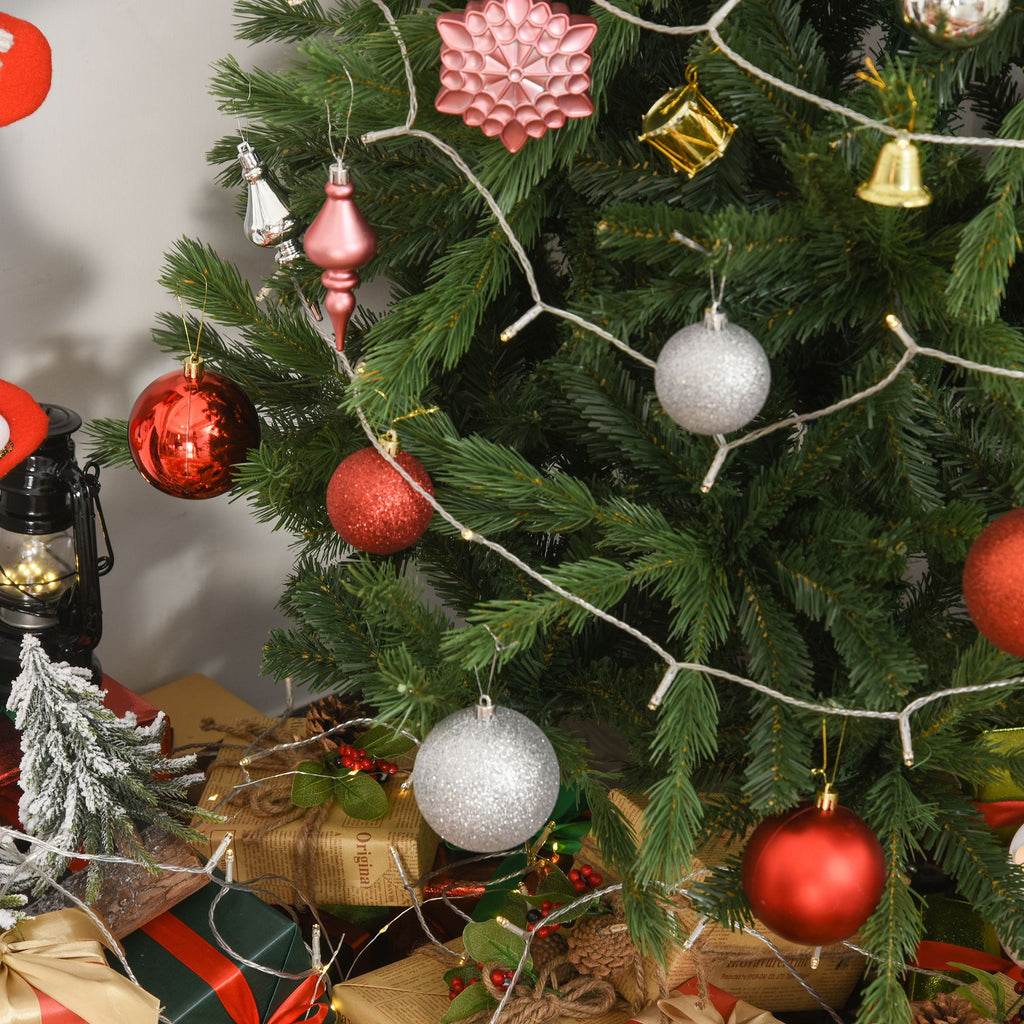 Árvore Artificial de Natal 150cm com Base Dobrável 440 Galhos PE Tridente e PVC Individual Árvore de Natal Decorativa Exterior Interior Ø75x150cm Verde — foto 9