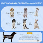 Cama Elevada para Cães Pequenos e Médios Cama para Animais de Estimação com Tecido de Malha Respirável Estrutura Curvada para Interior Exterior 92x55,5x21cm Cinza — foto 7